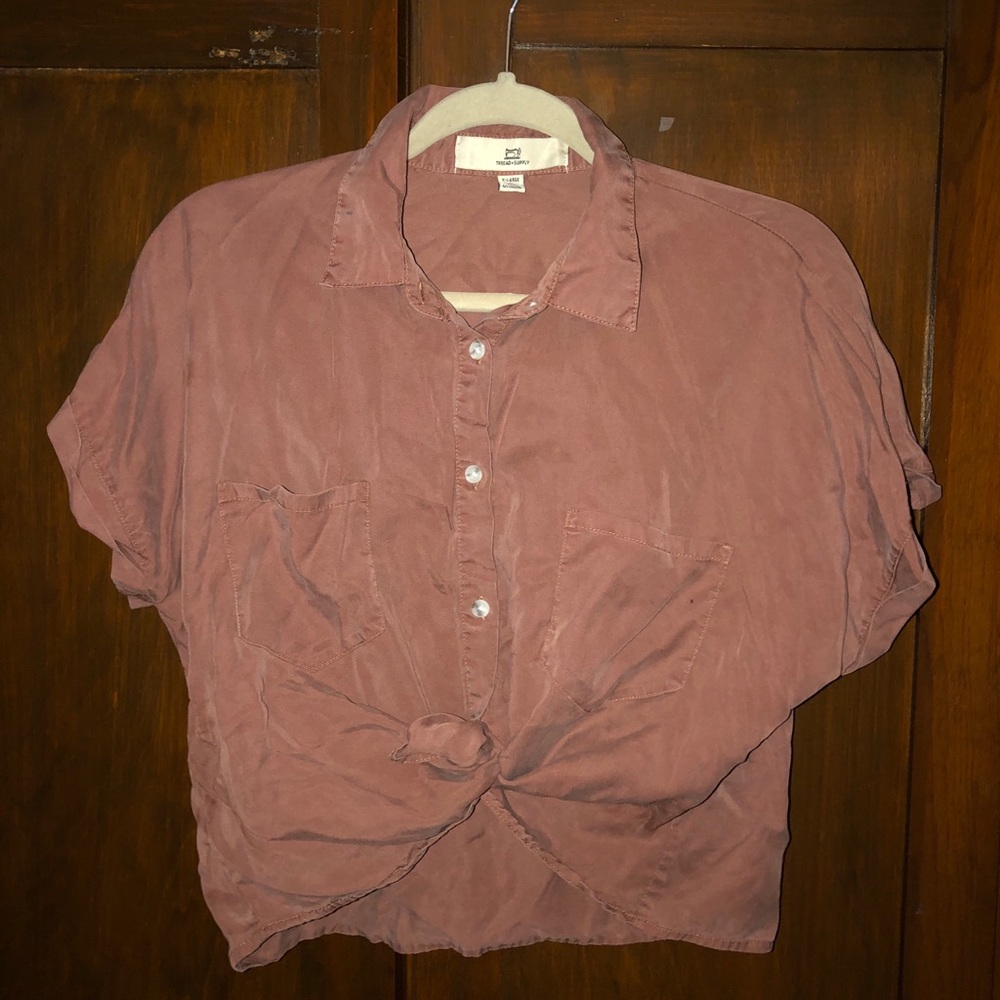 Thread supply button down!